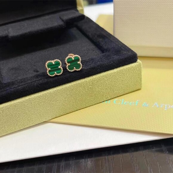 Van Cleef & Arpels classic green earrings - Picture 8 of 8